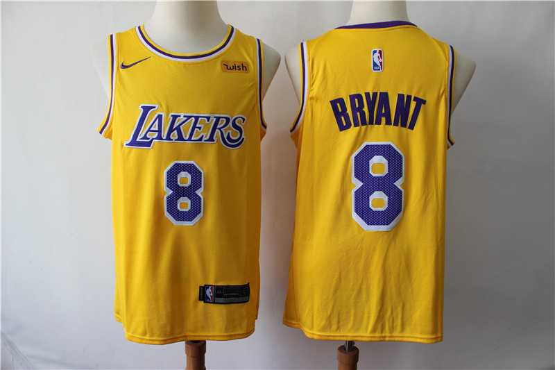 Lakers 8 Kobe Bryant Yellow 2019 Nike Swingman Jersey,We sell and wholesale Lakers 8 Kobe Bryant Yellow 2019 Nike Swingman Jersey on line form chian!